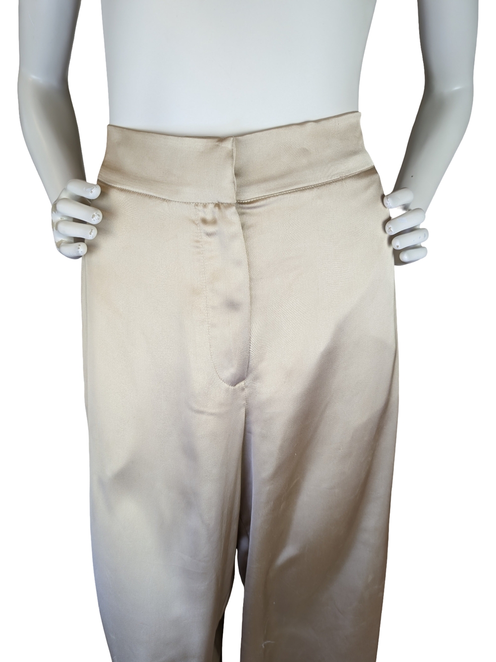 House of Harlow 1960 Champagne Satin Wide Leg Palazzo Pants Size Small - Picture 5 of 13